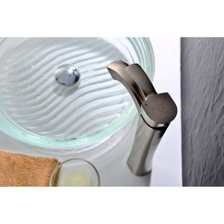 ANZZI Harmony Single-Handle Vessel Bathroom Faucet in Brushed Nickel L-AZ095BN